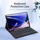 Samsung Galaxy Tab S10 FE / S9 FE / S9 Tok és Billentyűzet - Dux Ducis TK Keyboard Case - Fekete