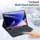 Samsung Galaxy Tab S10 FE / S9 FE / S9 Tok és Billentyűzet - Dux Ducis TK Keyboard Case - Fekete