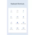 Samsung Galaxy Tab S10 FE / S9 FE / S9 Tok és Billentyűzet - Dux Ducis TK Keyboard Case - Fekete