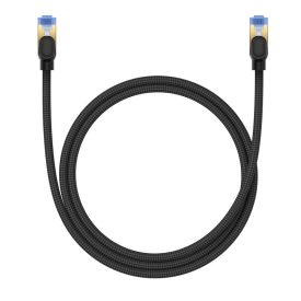 Baseus Cat.7 Fonott Hálózati Kábel - 1m 10Gbps - Fekete Baseus Cat.7 Fonott Hálózati Kábel - 1m 10Gbps - Fekete