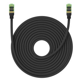 Baseus Cat.8 Fonott Hálózati Kábel - 20m 40Gbps - Fekete Baseus Cat.8 Fonott Hálózati Kábel - 20m 40Gbps - Fekete