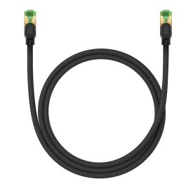 Baseus Cat.8 Fonott Hálózati Kábel - 1m 40Gbps - Fekete Baseus Cat.8 Fonott Hálózati Kábel - 1m 40Gbps - Fekete
