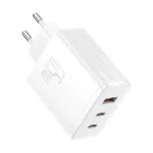 Baseus OS-Cube Pro Hálózati Töltő - 2xUSB-C + USB - 65W - Fehér
