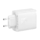 Baseus OS-Cube Pro Hálózati Töltő - 2xUSB-C + USB - 65W - Fehér