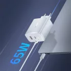 Baseus OS-Cube Pro Hálózati Töltő - 2xUSB-C + USB - 65W - Fehér