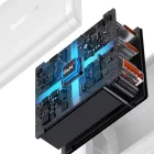 Baseus OS-Cube Pro Hálózati Töltő - 2xUSB-C + USB - 65W - Fehér