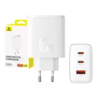 Baseus OS-Cube Pro Hálózati Töltő - 2xUSB-C + USB - 65W - Fehér