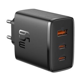 Baseus OS-Cube Pro Hálózati Töltő - 2xUSB-C + USB - 65W - Fekete   Baseus OS-Cube Pro Hálózati Töltő - 2xUSB-C + USB - 65W - Fekete