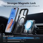iPhone 15 Tok - ESR Classic Hybrid Halolock - Áttetsző-Fekete