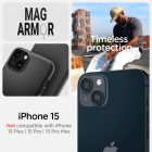 iPhone 15 Tok - Spigen Mag Armor MagFit - Fekete