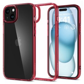 iPhone 15 Tok - Spigen Ultra Hybrid - Piros iPhone 15 Tok - Spigen Ultra Hybrid - Piros