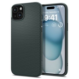 iPhone 15 Tok - Spigen Liquid Air - Zöld iPhone 15 Tok - Spigen Liquid Air - Zöld