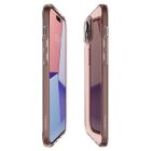iPhone 15 Plus Tok - Spigen Crystal Flex - Átlátszó-Pink