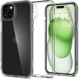 iPhone 15 Plus Tok - Spigen Ultra Hybrid - Átlátszó iPhone 15 Plus Tok - Spigen Ultra Hybrid - Átlátszó