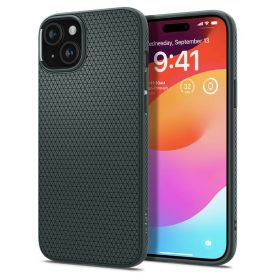 iPhone 15 Plus Tok - Spigen Liquid Air - Zöld iPhone 15 Plus Tok - Spigen Liquid Air - Zöld