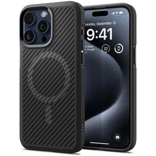 iPhone 15 Pro Tok - Spigen Core Armor MagFit - Fekete