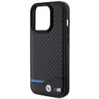 iPhone 15 Pro Tok - BMW Leather Carbon - Fekete