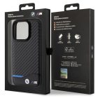 iPhone 15 Pro Tok - BMW Leather Carbon - Fekete