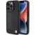 iPhone 15 Pro Tok - BMW Leather Hot Stamp - Fekete