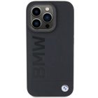 iPhone 15 Pro Tok - BMW Leather Hot Stamp - Fekete