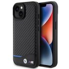 iPhone 15 Tok - BMW Leather Carbon - Fekete