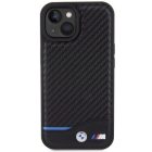iPhone 15 Tok - BMW Leather Carbon - Fekete