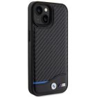 iPhone 15 Tok - BMW Leather Carbon - Fekete