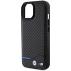 iPhone 15 Tok - BMW Leather Carbon - Fekete