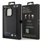 iPhone 15 Pro Max Tok - BMW Leather Carbon - Fekete