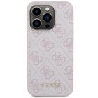 iPhone 15 Pro Tok - Guess 4G Metal Gold Logo - Pink