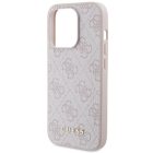 iPhone 15 Pro Tok - Guess 4G Metal Gold Logo - Pink