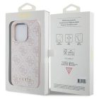 iPhone 15 Pro Tok - Guess 4G Metal Gold Logo - Pink