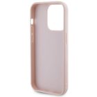 iPhone 15 Pro Tok - Guess Quilted Metal Logo - Pink