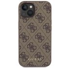 iPhone 15 Tok - Guess 4G Metal Gold Logo - Barna