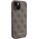 iPhone 15 Tok - Guess 4G Metal Gold Logo - Barna
