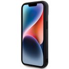 iPhone 15 Tok - Guess Quilted Metal Logo - Fekete