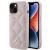 iPhone 15 Tok - Guess Quilted Metal Logo - Pink
