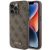 iPhone 15 Pro Max Tok - Guess 4G Metal Gold Logo - Barna