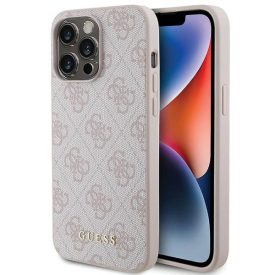 iPhone 15 Pro Max Tok - Guess 4G Metal Gold Logo - Pink iPhone 15 Pro Max Tok - Guess 4G Metal Gold Logo - Pink