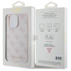 iPhone 15 Pro Max Tok - Guess 4G Metal Gold Logo - Pink