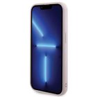 iPhone 15 Pro Max Tok - Guess Quilted Metal Logo - Pink