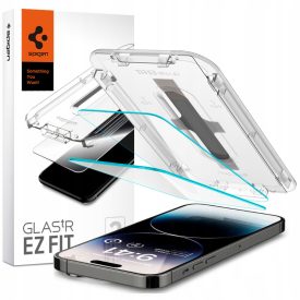   iPhone 15 Plus / 16 Plus Kijelzővédő Üvegfólia - Spigen Glas.tR EZ Fit x 2 db