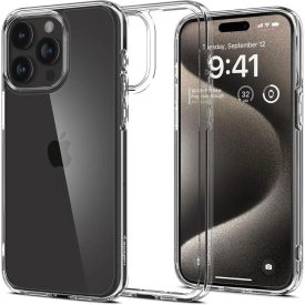 iPhone 15 Pro Tok - Spigen Ultra Hybrid - Átlátszó iPhone 15 Pro Tok - Spigen Ultra Hybrid - Átlátszó