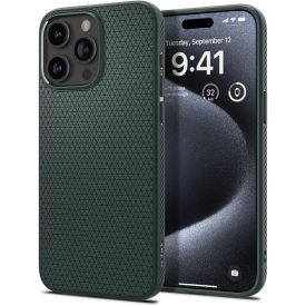 iPhone 15 Pro Tok - Spigen Liquid Air - Zöld iPhone 15 Pro Tok - Spigen Liquid Air - Zöld