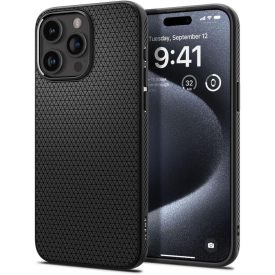 iPhone 15 Pro Tok - Spigen Liquid Air - Fekete iPhone 15 Pro Tok - Spigen Liquid Air - Fekete