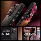 iPhone 15 Pro Tok - Spigen Liquid Air - Fekete