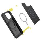 iPhone 15 Pro Tok - Spigen Rugged Armor MagFit - Fekete