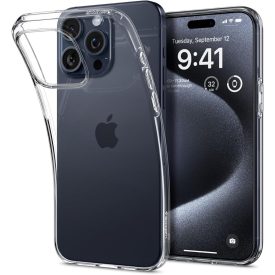 iPhone 15 Pro Tok - Spigen Liquid Crystal - Átlátszó iPhone 15 Pro Tok - Spigen Liquid Crystal - Átlátszó