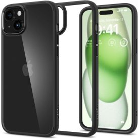 iPhone 15 Plus Tok - Spigen Ultra Hybrid - Fekete iPhone 15 Plus Tok - Spigen Ultra Hybrid - Fekete