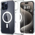 iPhone 15 Pro Max Tok - Spigen Ultra Hybrid MagFit - Átlátszó-Fehér